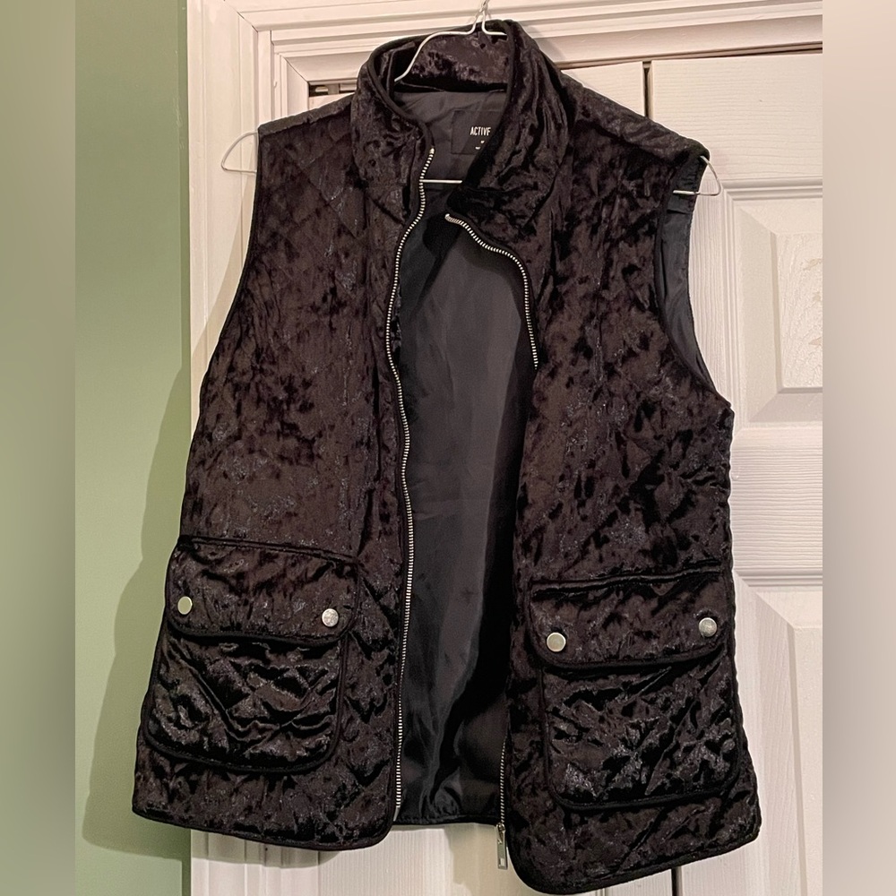 Black Velvet Vest